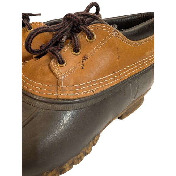 LL Bean Men's Maine Bean Boot Duck Shoe Gumshoe Low Boots Brown Size 10 USA - Picture 4 of 7